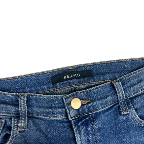 J BRAND Maude Mid Rise Cigarette Jeans Sz 28 Cuffed Hewes Slim Straight JB001698 - Picture 8 of 13